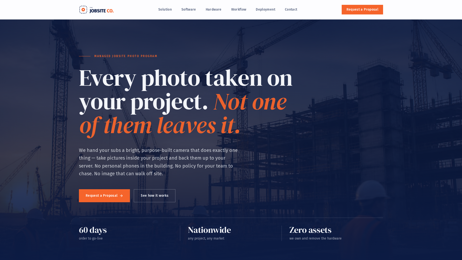 Preview of JobSite Co. Website